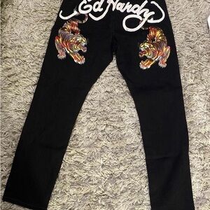 Ed Hardy Y2K Jeans Men Black Size 36